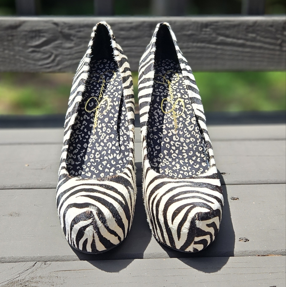 Jessica Simpson Wild Zebra Heels
